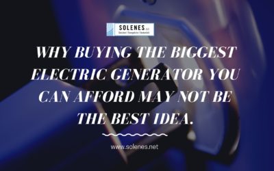 Why buying the biggest electric generator you can afford may not be the best idea.